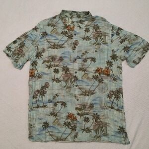 Batik Bay Men's LT Tropical Island Palm‎ Tree Hawaiian Aloha Short Sleeve Shirt